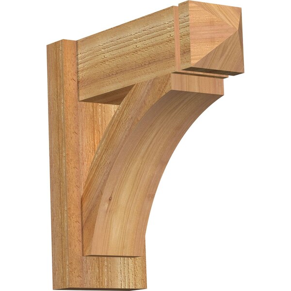 Ekena Millwork Thorton Rough Sawn Arts and Crafts Outlooker, Western Red Cedar, 6"W x 16"D x 16"H OUT06X16X16THR03RWR - main